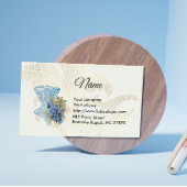 Mode Corset & Blue Flowers Visitekaartje