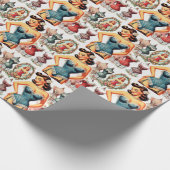  Mode Corset Pin Up Cadeaupapier (Hoek)