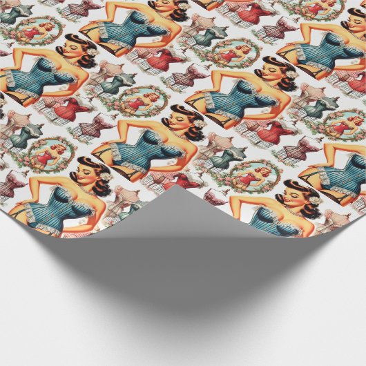 Mode Corset Pin Up Cadeaupapier (Hoek)