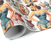  Mode Corset Pin Up Cadeaupapier (Rol Hoek)