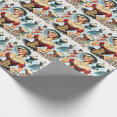 Mode Corset Pin Up Cadeaupapier (Hoek)