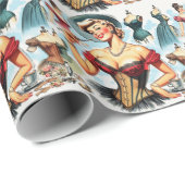 Mode Corset Pin Up Cadeaupapier (Rol Hoek)