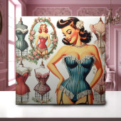 Mode Corset Pin Up Tegeltje