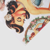 Mode Corset Pin Up Tissuepapier (Detail)