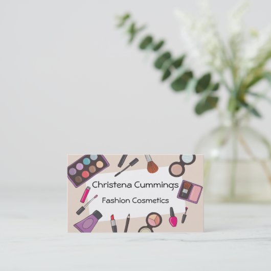 Mode Cosmetics Visitekaartje (Staand voorkant)