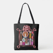 Mode cosmetische zakpijlstaaflipstick bl tote bag (Achterkant)