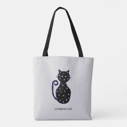 Mode Cosmos Cat Canvas tas (Achterkant)