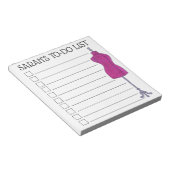 Mode Costume Designer Seamstress om lijst te doen Notitieblok (Schuin)