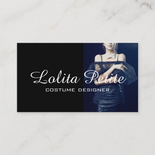 Mode Costume Designer Seamstress Visitekaartje (Voorkant)