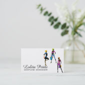 Mode Costume Designer Seamstress Visitekaartje (Staand voorkant)