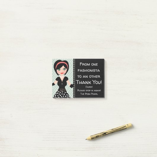 Mode/Coupure/Posh Hartelijk dank Post-it® Notes (Op bureau)