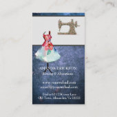  Mode Crafts Girly Bloemen Naaien Visitekaartje (Achterkant)