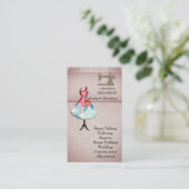  Mode Crafts Girly Bloemen Naaien Visitekaartje (Staand voorkant)