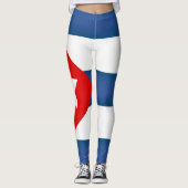 Mode Cuba-vlag koelen Leggings (Voorkant)