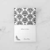 Mode Damask Stiletto Dank u kaart (Binnen)