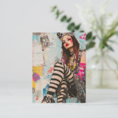 Mode dame Collage Briefkaart (Staand voorkant)