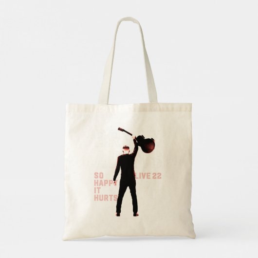 Mode De Band Songwriter Singer Guitarist Logo Tote Bag (Achterkant)