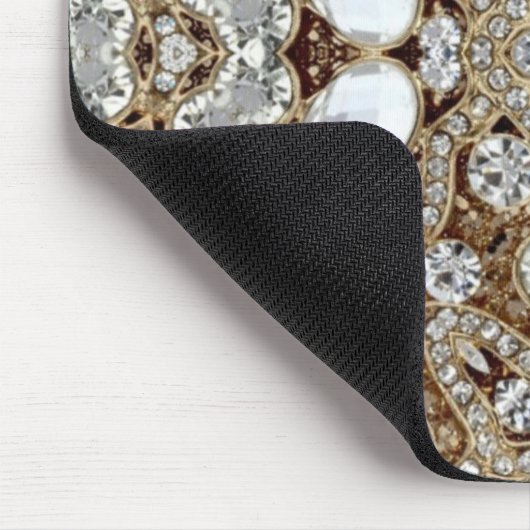  mode deco girale glazuur goud muismat (Hoek)