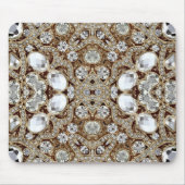 mode deco girale glazuur goud muismat (Voorkant)