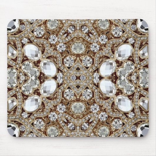  mode deco girale glazuur goud muismat (Voorkant)