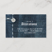 Mode Denim Jeans-wijzigingen Visitekaartje (Achterkant)