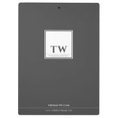 Mode Design donkergrijs Klembord (Achterkant)