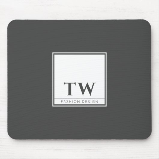 Mode Design donkergrijs Muismat (Voorkant)