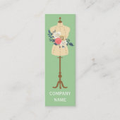 Mode Design Dress Making Clothes Mannequin Mini Visitekaartje (Voorkant)