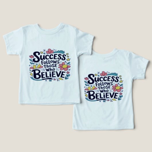 mode design lopen en goedheid T-shirt (Ontwerp Voorkant & Achterkant)