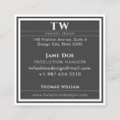 Mode Design Square Visitekaartje (Achterkant)