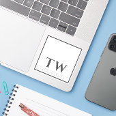Mode Design Wit Sticker (Laptop met iPhone)