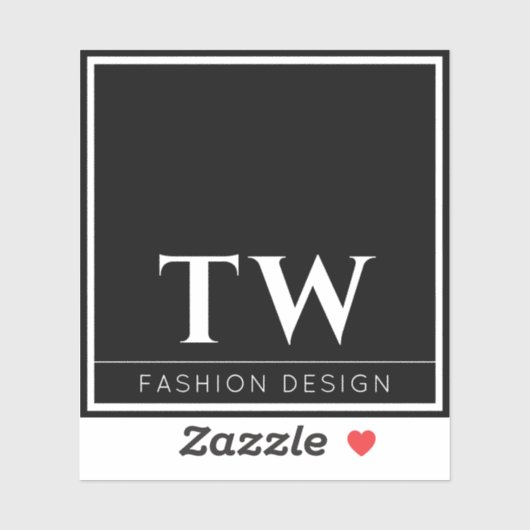 Mode Design Zwart Sticker (Vel)