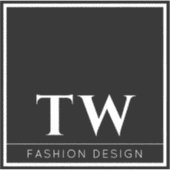 Mode Design Zwart Sticker (Voorkant)