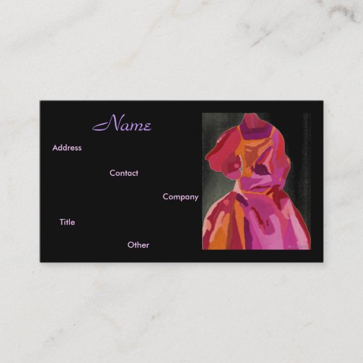 Mode Designer Autumn II Visitekaartje (Voorkant)