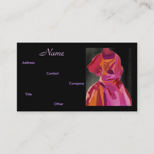 Mode Designer Autumn II Visitekaartje (Voorkant)