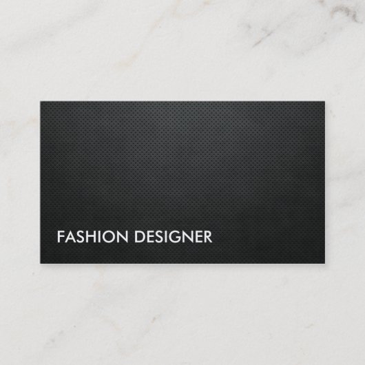 Mode Designer Black Elegant Professional Simple Visitekaartje (Voorkant)