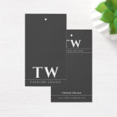 Mode Designer Black Hang Label Visitekaartje (Bureau)
