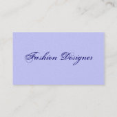 Mode Designer Blue Dress I Visitekaartje (Achterkant)