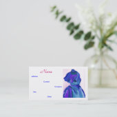 Mode Designer Blue I Visitekaartje (Staand voorkant)