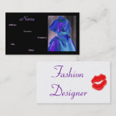 Mode Designer Blue II Visitekaartje (Voorkant / Achterkant)