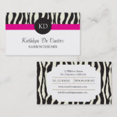 Mode Designer Business Card-sjabloon Visitekaartje (Voorkant / Achterkant)