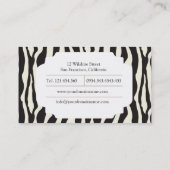 Mode Designer Business Card-sjabloon Visitekaartje (Achterkant)