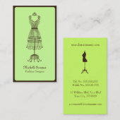 Mode Designer Business Card-sjabloon Visitekaartje (Voorkant / Achterkant)