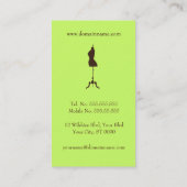 Mode Designer Business Card-sjabloon Visitekaartje (Achterkant)