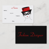 Mode Designer Diva I Visitekaartje (Voorkant / Achterkant)