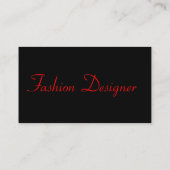 Mode Designer Diva I Visitekaartje (Achterkant)