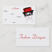 Mode Designer Diva I Visitekaartje (Voorkant / Achterkant)