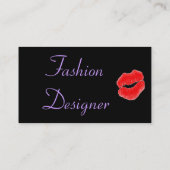 Mode Designer II Visitekaartje (Achterkant)