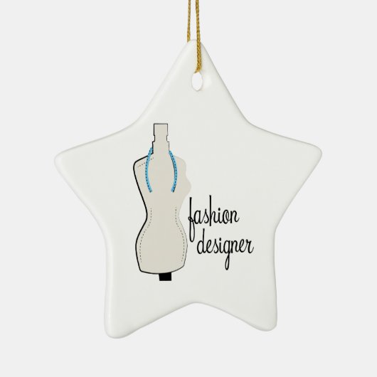 Mode Designer Keramisch Ornament (Rechts)