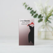 mode Designer "Little Black Dress", Stylist Visitekaartje (Staand voorkant)
